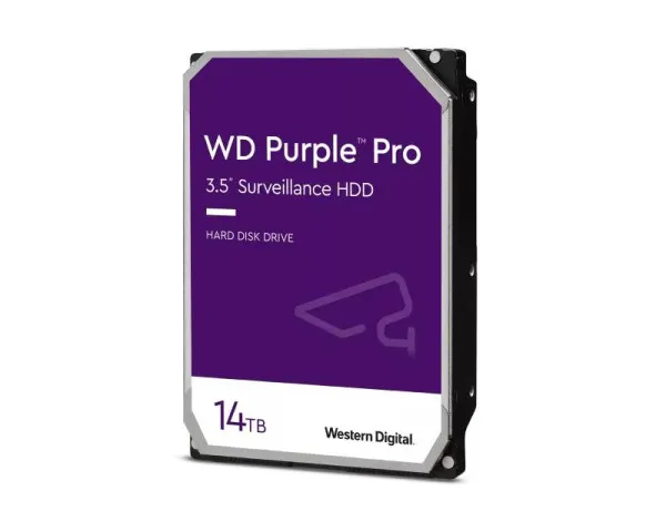 WD 14TB 3.5" SATA III 512MB 7200rpm WD142PURP hard disk