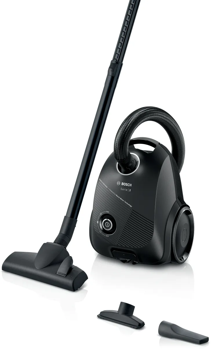 Series 2, Bagged vacuum cleaner, Black, BGDS2BAL