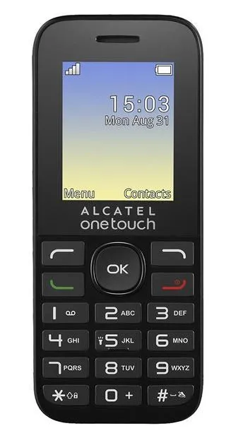 1016D BLACK Feature bas ALCATEL
