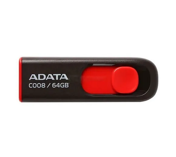A-Data USB flash C008 - 64 GB - Crno-crveni