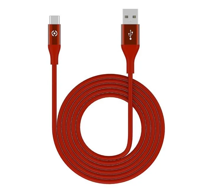 Celly Konverter kabl USB-A na USB-C (m/m) 3 m - Crveni