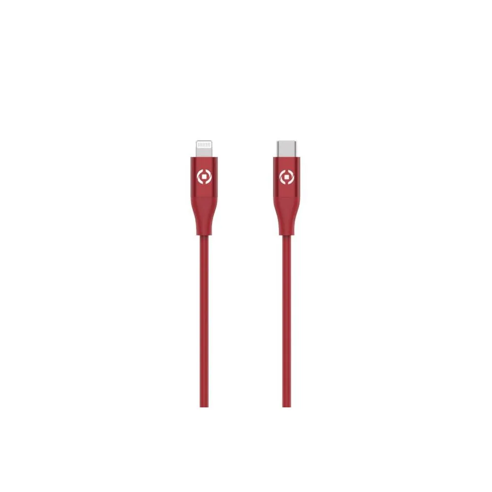 Celly Konverter kabl USB-C na Lightning (m/m) 1,5 m - Crveni