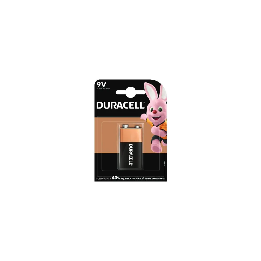 Duracell Alkalna baterija Basic 9 V 6LR61 / MN1604