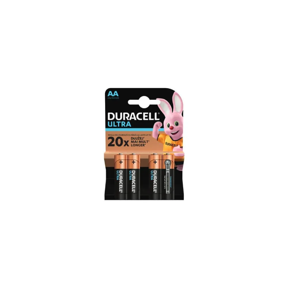 Duracell Baterije Ultra AA - 4 komada