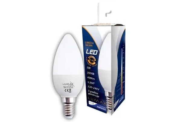 Lumax LED sijalica E14 / 5 W / 3000K