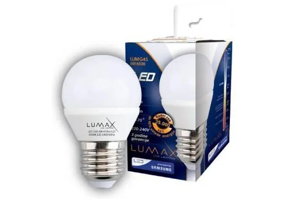 Lumax LED sijalica G45 / 5 W / 6500 K