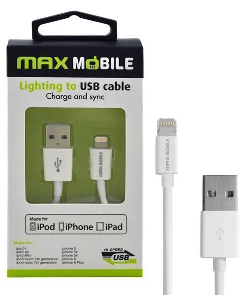 Max Mobile Kabl za iPhone MFI APPLE 1 m - Beli