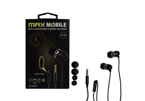 Max Mobile Slušalice KV-1373 - Crne