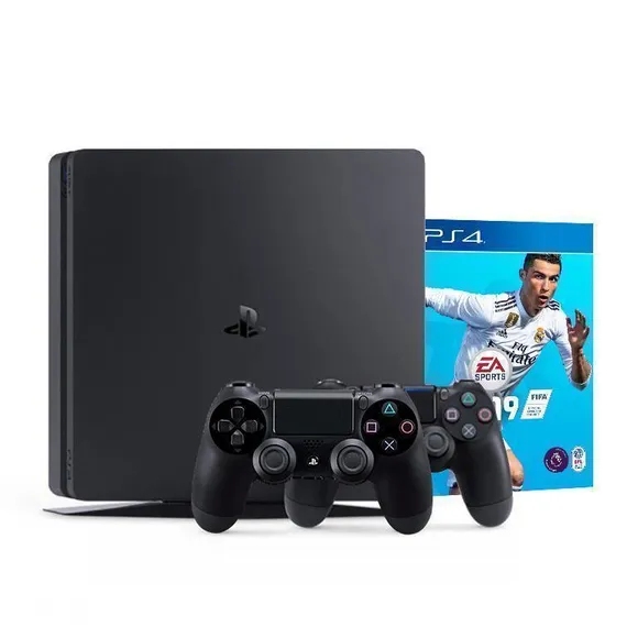 PS4 Sony 500 GB + 2 x DS4 + FIFA 2019