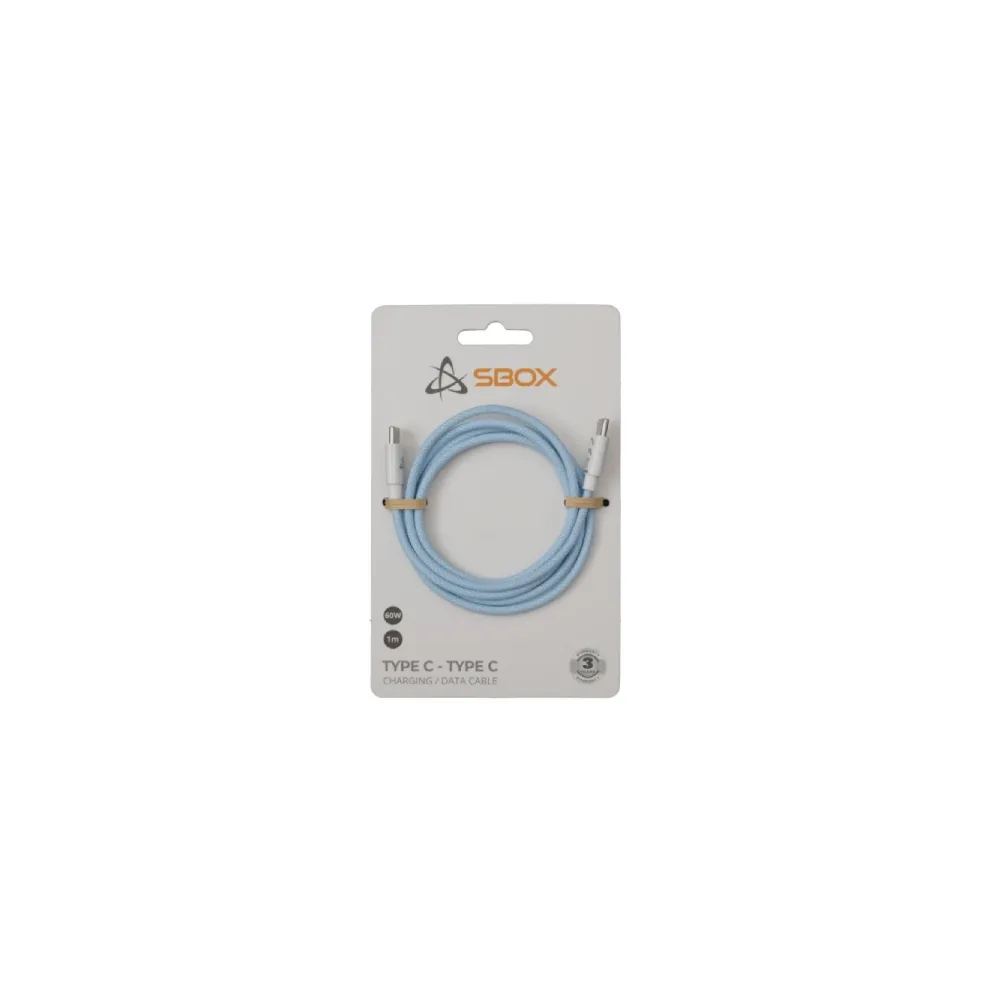 S-BOX Kabl za telefon Type-C - Type-C 1 m - Plavi