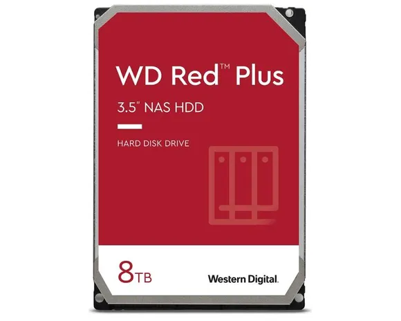 WD HDD disk 8 TB 3,5" SATA III WD80EFBX Red Plus