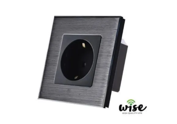 Wise Pametna ugradna utičnica U00013 - Crna