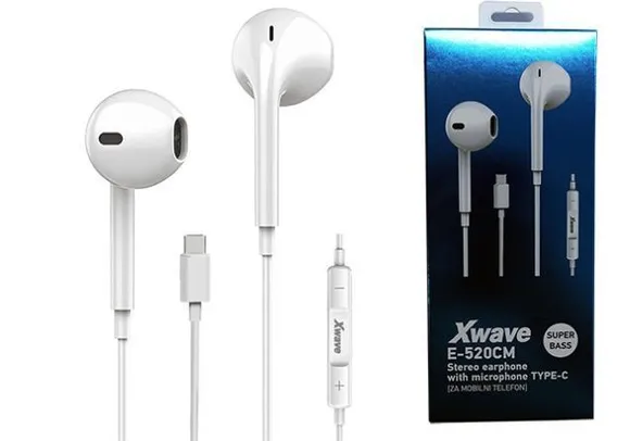 Xwave Slušalice E-520CM - Bele