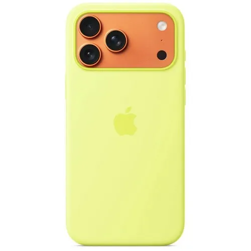 APPLE iPhone 17 Pro Max Silicone Case with MagSafe – Neon Yellow mgfm4zm / a