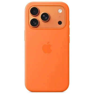 APPLE iPhone 17 Pro Silicone Case with MagSafe – Orange mgfe4zm/a