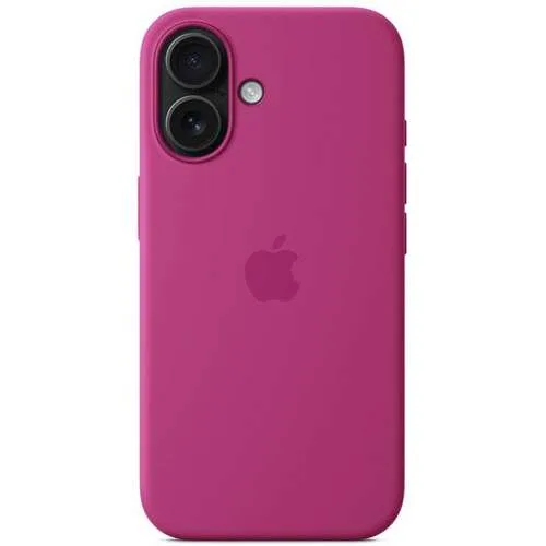 APPLE iPhone 16 Silicone Case with MagSafe Fuchsia myy53zm / a