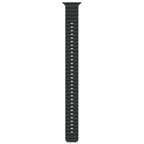 APPLE Watch 49mm Band Black Ocean Band Extension - Natural Titanium Finish mxtm3zm/a