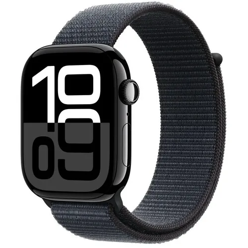 APPLE Watch S10 GPS 46mm Jet Black Alu Case with Ink Sport Loop mwwr3qv / a