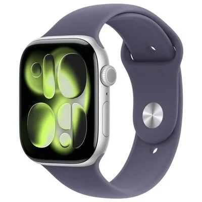 APPLE Watch S11 Cellular 42mm Silver Aluminium Case with Purple Fog Sport Band - S/M mf8h4rk/a