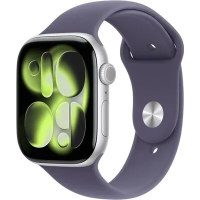 APPLE Watch S11 Cellular 46mm Silver Aluminium Case with Purple Fog Sport Band - M/L mfcr4rk/a