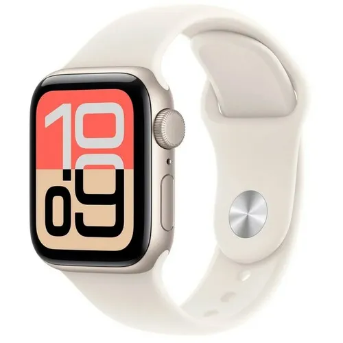 APPLE Watch SE 3 GPS 40mm Starlight Aluminium Case with Starlight Sport Band - S / M meh34rk / a