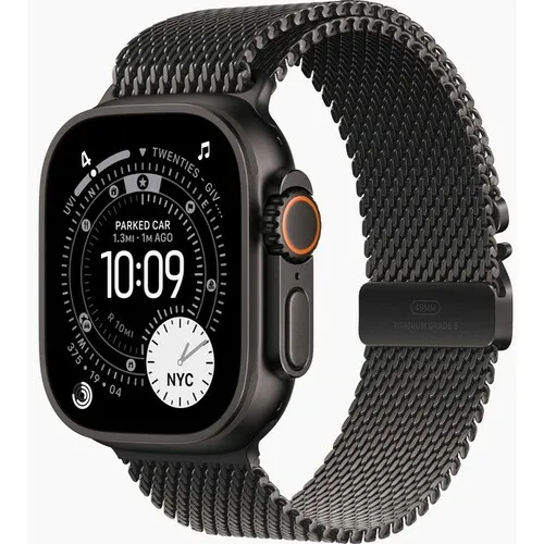 APPLE Watch Ultra 3 Cellular 49mm Black Titanium Case with Black Titanium Milanese Loop - Medium mf1q4se / a