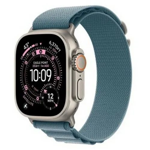 APPLE Watch Ultra 3 Cellular 49mm Natural Titanium Case with Light Blue Alpine Loop - Medium mewm4se / a