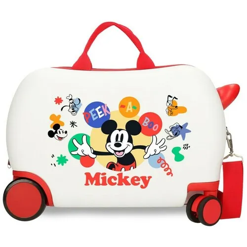 DISNEY MICKEY PEEK A BOO ABS Kofer za decu 45cm sa 4 tockica BELI