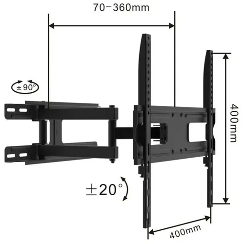 DOWE TV NOSAC ZGLOBNI 32" - 55" DO 45KG