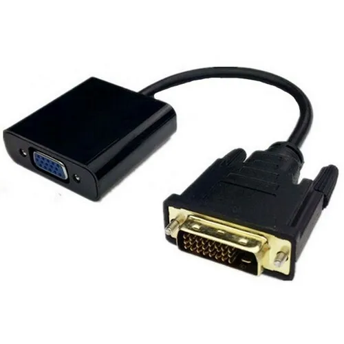 E-GREEN Adapter - Konvertor DVI-D (24+1) Dual Link (M) - VGA (F) crni