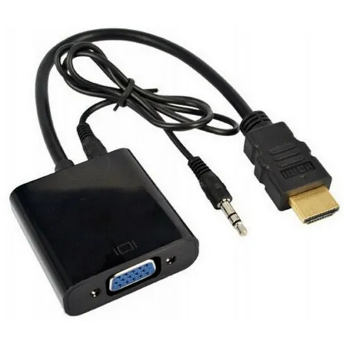 E-GREEN Adapter - Konvertor HDMI (M) - VGA D-sub (F) + Audio kabl 3.5mm (M / M)