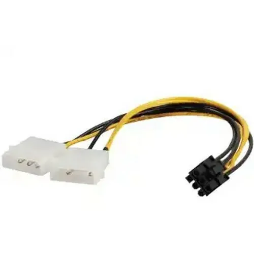 E-GREEN Adapter naponski za PCI Expess VGA (6-pin) - 2x Molex