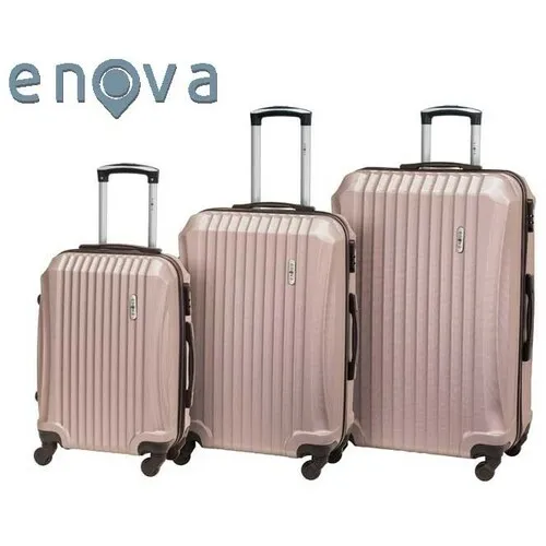 ENOVA ABS  SEVILLA Set kofera 55 / 65 / 75cm champagne