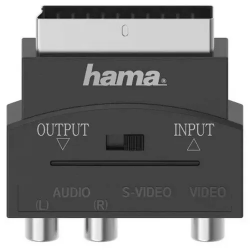 HAMA Adapter SCART (muski) na S-Video i 3x cinc(zenski)