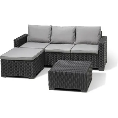 KETER Bastenska garnitura California 3 seater modular grafit  CU 256622