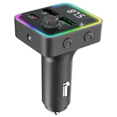 KETTZ FM Transmiter i Punjac Floyd – 2×USB QC3.0 + Type-C PD30W, LED