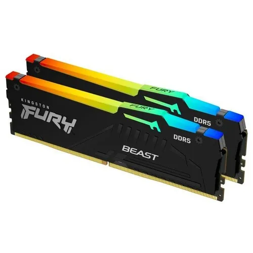 KINGSTON DIMM DDR5 64GB (2x32GB kit) 5600MT / s KF556C36BBEAK2-64 Fury Beast RGB EXPO