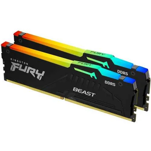 KINGSTON DIMM DDR5 64GB (2x32GB kit) 6400MT / s KF564C32BBAK2-64 FURY Beast Black XMP