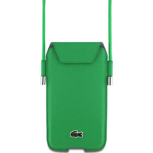 LACOSTE Leather Wallet Phone bag Green
