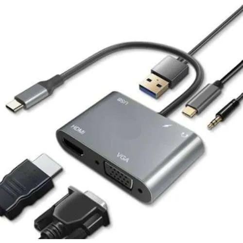 LINKOM TIP-C na HDMI+VGA+USB+TIP C+ AUDIO