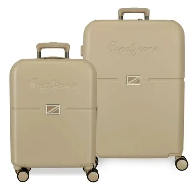 PEPE JEANS  ACCENT set kofera 2/1 champagne