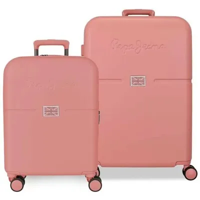 PEPE JEANS  ACCENT set kofera 2/1 roze