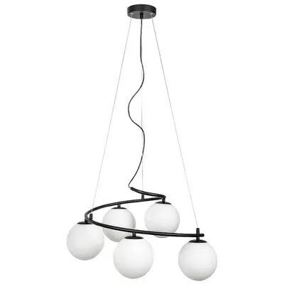 RABALUX Aslan,ind.Pend.E14 C37 5xMAX 5W,m.black