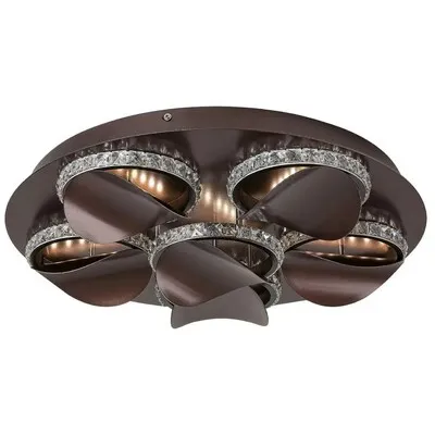 RABALUX Capriana, ceiling, LED 6X6W, moccha