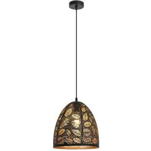 RABALUX Manorca visilicaE27 1x40W,crna / gold