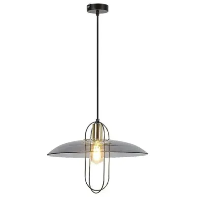 RABALUX Vida, vilica E27, crna metal/dimljeno staklo