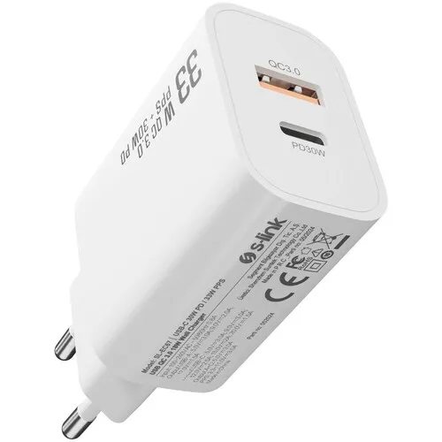 S-LINK SL-EC67 USB-A USB-C 30W PD
