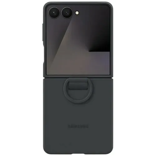 SAMSUNG Galaxy Z Flip7 Ring Case Silicone Black EF-PF766-TBE