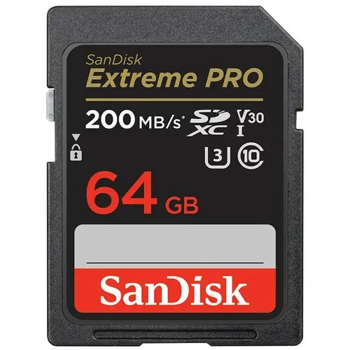 SANDISK SDHC 64GB Extreme Pro 200MB / s UHS-I Cass10 U3 V30