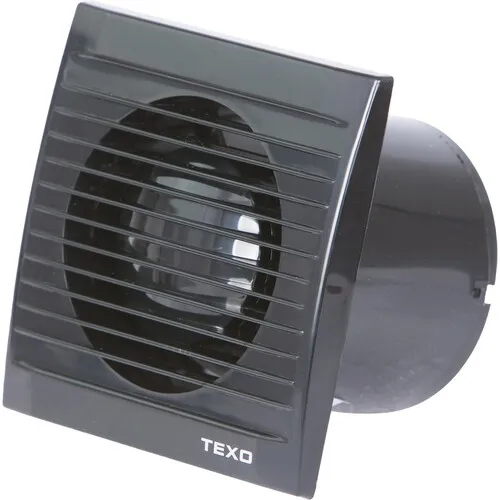 TEXO ELITE VENTILATOR FI100 SA KLAPNOM BLACK